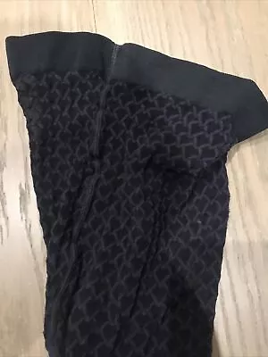 £9.99 • Buy Wolford Check Check Tights Size M Colour Festival Purple/Black