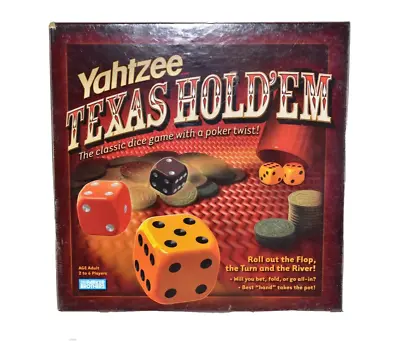 Parker Bros Yahtzee Texas Hold'em Poker Style Dice Game Hasbro 2004 New Sealed • $11.99