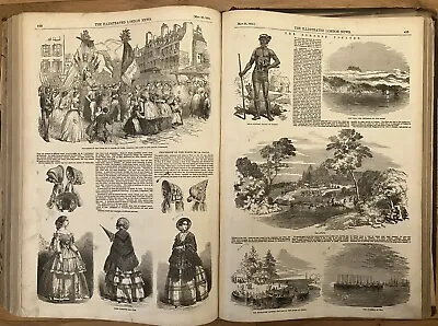 The Illustrated London News 1852 Vol 20 Gold Fever Great Exhibition Kaffir War • £100