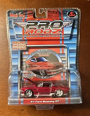 Maisto Pro Rodz '67 Ford Mustang GT-Red-1/64 Scale-NIP • $8.25