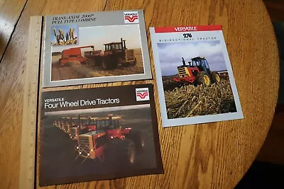 Versatile 276 Tractor 4 Wheel Drive Tractors Combine Brochures 3 • $3