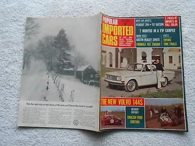 POPULAR IMPORTED CARS Magazine-MAY1967-THE NEW VOLVO 144S • $15