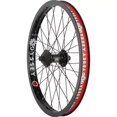 Odyssey Hazard Lite Front Wheel 20in 3/8inx100mm Rim Brake Clincher Hard Black • $169.16