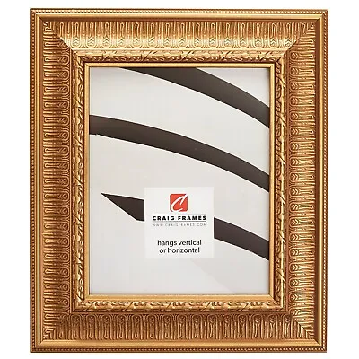 Craig Frames Maximus 2.62 Inch Wide Ornate Roman Gold Art Deco Picture Frame • $38.99