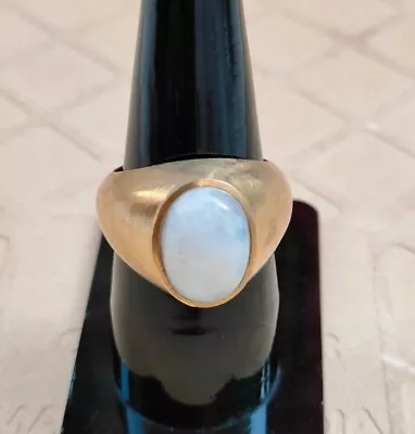 Brass Rainbow Moonstone Ring Men Handmade Jewelry Crystal Gemstone Women Ring • $25