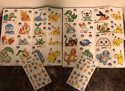 $4.99 • Buy Pokemon McDonalds Stickers 25th Anniversary 2021 Large + Small Complete Full Set