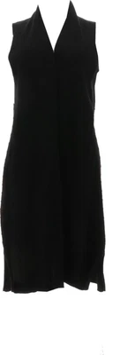 £10.53 • Buy Isaac Mizrahi Shawl Collar Long Vest Stitch Black S # A384083