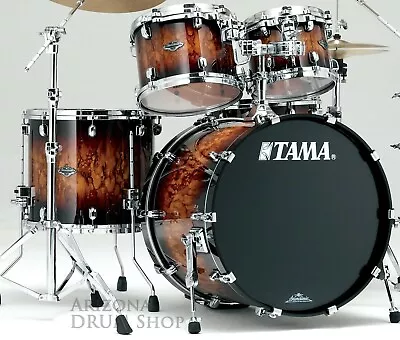 TAMA STARCLASSIC New Walnut/Birch 4 Pc. 10/2/16/22 Molten Brown Burst • $1999.99