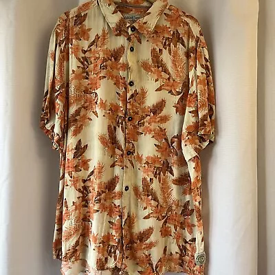 Margaritaville Jimmy Buffett Xxl Camp Shirt Hawaiian Aloha Rayon Button Up • $19.89