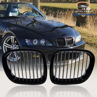 Gloss Black Front Kidney Grille For 95-02 BMW Z3 M  Z-Series Coupe Roadster 2DR • $40.98