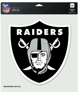 Oakland Raiders NFL 8 X 8  Decal Sticker Primary Team Logo Die Cut Car Auto  • $12.69
