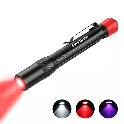 Multi-Function LED Pocket Pen Light 3 IN 1 LED Flashlight AAA Batteries Included • $13.99