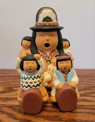 House Of Lloyd Story Teller Native Indian Clay Ceramic Figurine 7.25  • $24.95