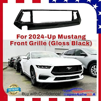 For Ford Mustang 2024-Up Gloss Black GT5.0 Style Front Grill Bumper Trim Grille • $175.99