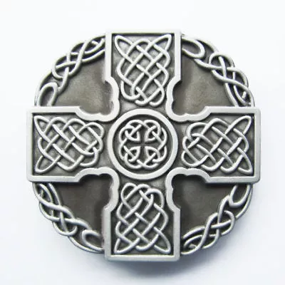 Celtic Totem Cross Western Metal Belt Buckle • $9.99