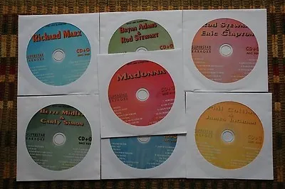 7 Cdg Karaoke Discs 1980s Light Rock Superstar Music Lot Madonnacd+gclapton • $22.95