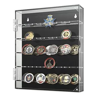 Military Challenge Coin Display Case Acrylic Challenge Coin Holder Clear  • $43.79