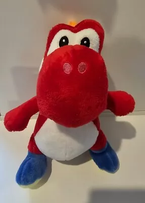 Licensed Nintendo Super Mario Bros Red Yoshi Plush Soft Toy 25cm • $14.95