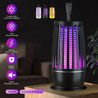 Electric Fly Bug Zapper Mosquito Insect Killer LED Light Trap Pest Control Lamp • $10.14