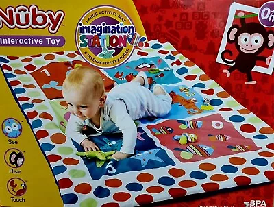 Nuby Imagination Station Large Activity Play Mat For Newborn Babies And Toddlers • £16.99