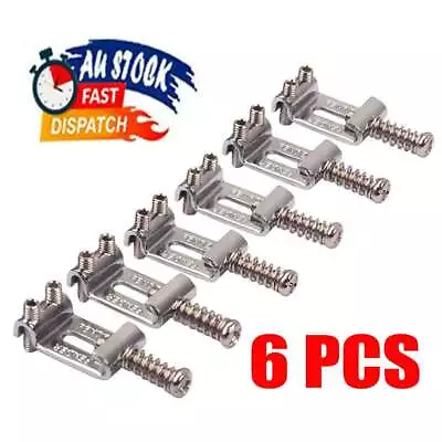 6pcs Vintage Bridge Saddles Set For Fender Tele Strat Electric Guitar QT • $10.84