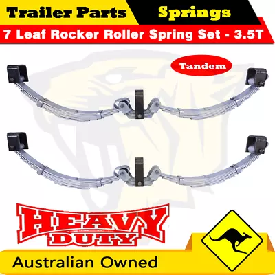 Superior 7 Leaf Rocker Roller Tandem Trailer Spring Set Dac - RATED AT 3500KG • $3140.95