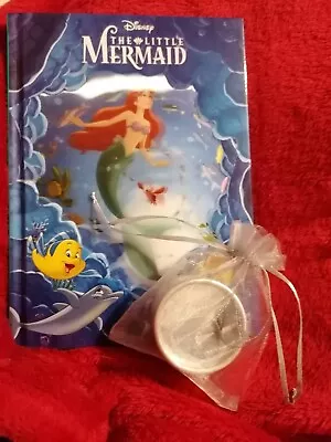 Little Mermaid Magic Reader Book And Earrings Set Brand New • £10
