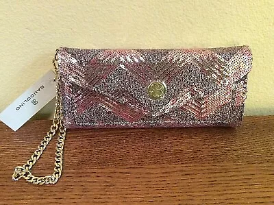 BANDOLINO Pink Sequin Clutch Wristlet Wallet RFID Protect-NWT! • $19.99