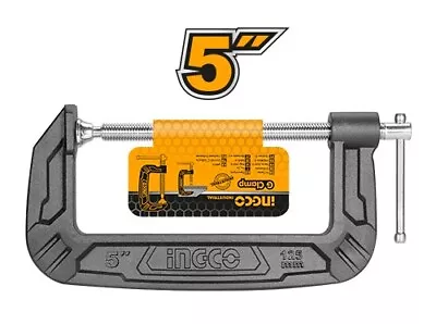 INGCO G-Clamp 5  Heavy Duty G-Clamp T-Bar Handle For DIY Carpentry Woodworking • $19.02