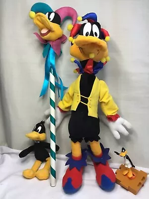 Mardi Gras Themed 15  Tall Daffy Duck Doll And 17  Tall Scepter • $25