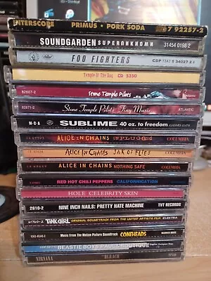 Lot Of 17 CDS GRUNGE 1990s 2000s STP  Alice In Chains Hole Nirvana Foo Fighters • $20