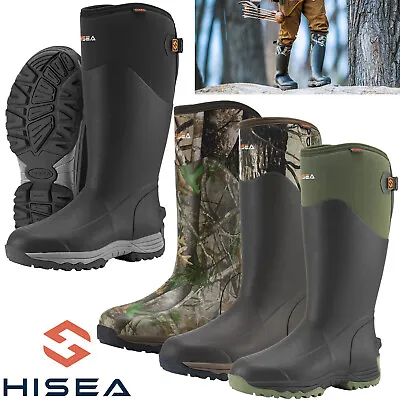 HISEA Men's Adjustable Rain Snow Boots Waterproof EVA Hunting Protective Boots • $70.89