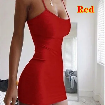 $7.69 • Buy Women Sexy Sling Mini Dress Bodycon Slim Fit Nightclub Bandage Skirts Nightdress