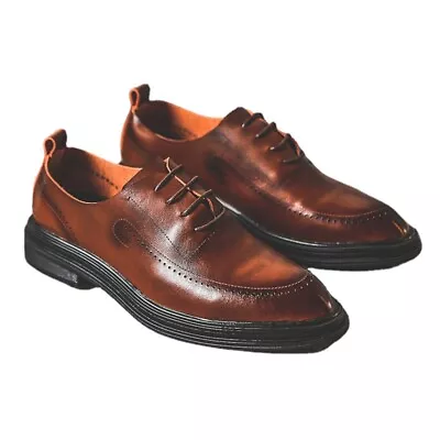 Business British Men Vintage Leather Formal Lace Up Dress Low Tops Oxfords Shoes • $76.53