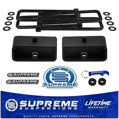 2  Rear Lift Kit Taper Steel Blocks Extended U-Bolts For 87-04 Dodge Dakota 4WD • $80