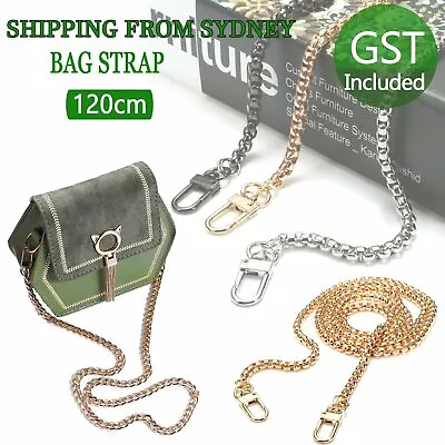 120cm Metal Handbag Shoulder Strap Bag Purse Chain Smooth Replacement Crossbody • $6.98