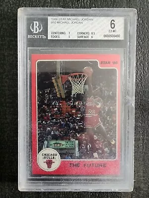 1986 STAR Michael Jordan “The Future” BGS 6 RC #10  • $600