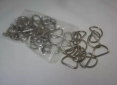 3/4 Inch D Rings 20mm  Metal Dee Rings Webbing Strapping • $14.98