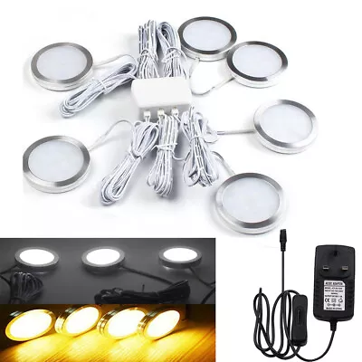 £13.55 • Buy Under Cabinet Lights Kit LED Kitchen Counter Closet Furniture Puck Display Lamp