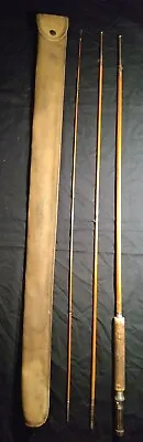 Beautiful & Rare Montague Highland 9' Bamboo Fly Rod W/Case • $90