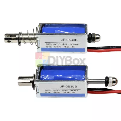 New 300mA Push 5N/10mm Pull Type Open Frame Solenoid Electromagnet DC 6V Reset • $3.48