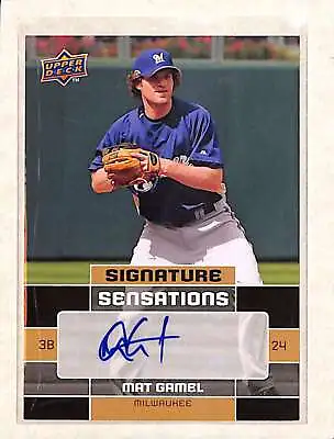 2010 Upper Deck Signature Sensations #SS-MG Mat Gamel AUTO  NM • $2.49