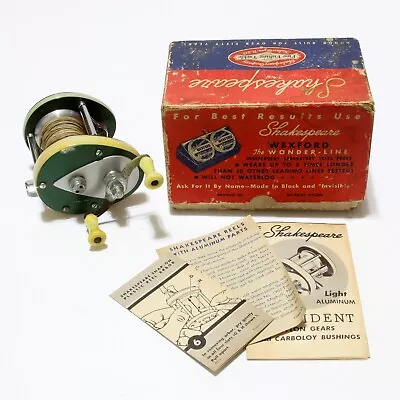 Vintage The Shakespeare President #1970A Model PH Baitcast Fishing Reel + Extras • $29