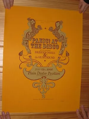 Panic At The Disco Poster Panic! Silkscreen Signed Numbered Dresden Dolls 2006 • $337.57