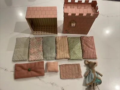 Maileg Princess And The Pea Mouse Fairy Tale Castle Bed Mattress Animals • $89.95