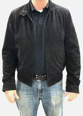 Ceralli Mens Suede Jacket In Black -Choice Of Size S-XXXL • $69.88