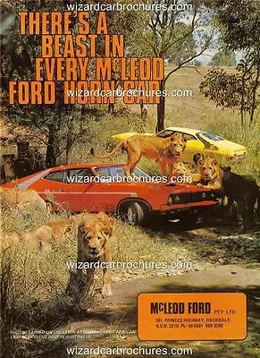 1974 Ford Xb Falcon Gt 351 Hardtop A3 Poster Ad Sales Brochure • $14.85