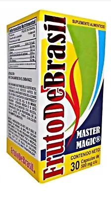 FRUTO DE BRASIL - Master Magic 30 Capsules Weight Loss Management Natural • $20.99