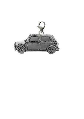 Mini Car  On Sterling Silver 925 Trigger Clasp 925 Hoop Charm Codeppt06 • £8.99