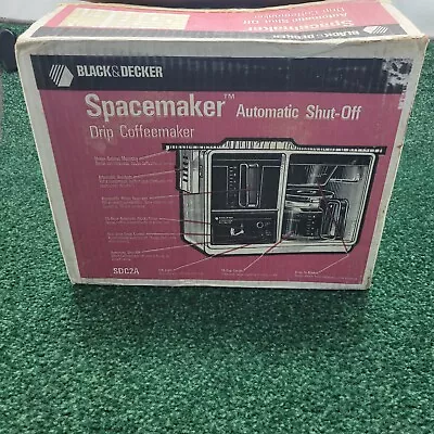 NEW Vintage Black & Decker Spacemaker Automatic Shut Off Drip Coffee Maker SDC2A • $149.95